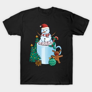 Cute and Lovely Animals with Christmas Vibes T-Shirt